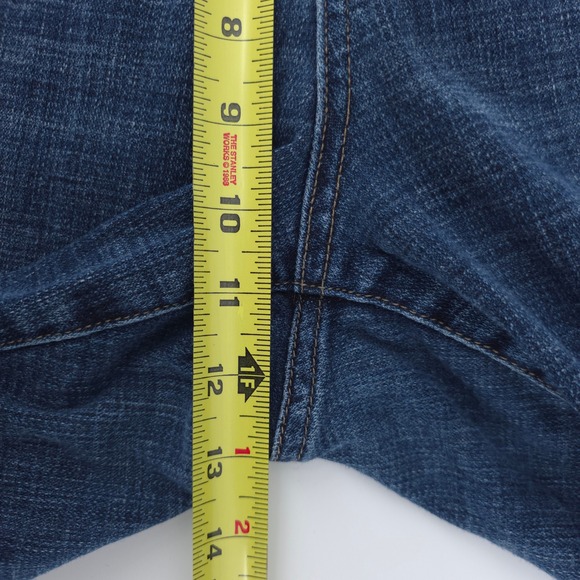 Kut From The Kloth Womens Jeans 18W Blue Medium Wash Cropped Raw Hem Cuffed - Picture 10 of 11